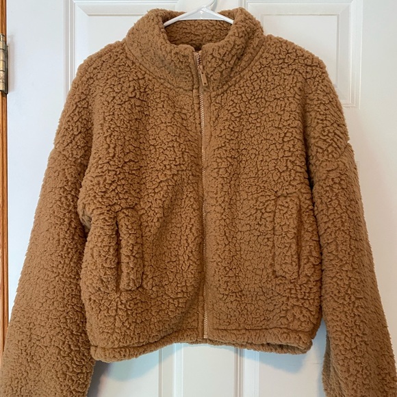 NWOT Express Teddy Sherpa Jacket - Picture 1 of 6